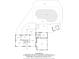Detailed floorplan showcasing the layout with a swimming pool, deck, patio, wet bar, and living spaces at 6530 Lowanna Way, Indianapolis, IN 46220
