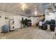 Unfinished basement offering potential for customization, showcasing utilities and ample storage space at 679 Bark Dr, Anderson, IN 46011