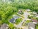 An aerial view of a neighborhood of single Gathering homes at 7022 Tamarind Ct, Indianapolis, IN 46236