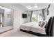 Comfortable bedroom with a large window, plush bedding, and soft, neutral tones at 7022 Tamarind Ct, Indianapolis, IN 46236