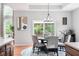 Cozy dining area with stylish furnishings and views of the backyard at 7022 Tamarind Ct, Indianapolis, IN 46236