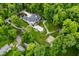Lush canopy surrounds this elegant estate featuring a pool, sport court, and beautiful landscape design at 7070 Dean Rd, Indianapolis, IN 46220