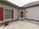 Inviting home entrance with a decorative window and a well-maintained walkway at 811 Gazebo Way, Greenwood, IN 46142