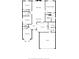 Home floorplan showcasing the layout of bedrooms, bathrooms, kitchen, and common areas at 8121 Sand Ridge Cir, Indianapolis, IN 46237