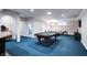 Finished basement features a pool table, bar, and open concept layout at 9154 Sargent Manor Ct, Indianapolis, IN 46256