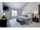 A luxurious main bedroom featuring a ceiling fan and great natural light at 9154 Sargent Manor Ct, Indianapolis, IN 46256