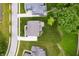 Aerial view of the property showcasing its layout, landscaping, and surrounding neighborhood at 10505 Golden Bear Way, Noblesville, IN 46060