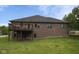 Brick house with walkout deck, plenty of natural light through windows at 121 George Ct, Danville, IN 46122