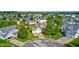 Beautiful aerial view of a suburban neighborhood featuring single-Gathering homes and tree-lined streets at 1306 Flat Wood Ct, Brownsburg, IN 46112