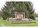 Welcoming Canyon Ridge community sign surrounded by lush landscaping and greenery at 13817 Black Canyon Ct, Fishers, IN 46038