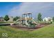Neighborhood playground with slides, swings, and a bench for parents at 13817 Black Canyon Ct, Fishers, IN 46038