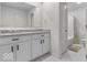 Bright bathroom with granite countertop vanity and shower-tub combination at 14350 Ludwell Ct, Fishers, IN 46037