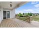 Wood deck with sliding glass door provides ample outdoor living space at 15292 Slateford Rd, Noblesville, IN 46062