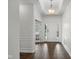Bright foyer with tile flooring, white trim and a large front door at 15292 Slateford Rd, Noblesville, IN 46062