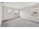 Inviting bedroom with carpeted flooring, natural light, and a serene atmosphere at 15418 Tattersalls Ln, Fishers, IN 46040