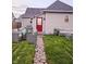 Backyard with furniture and patio with stone walkway at 179 E Pearl St, Greenwood, IN 46143