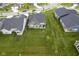 High angle aerial view of homes with green lawns within a lovely residential community at 19144 Goins Blvd, Westfield, IN 46074