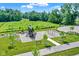 Community playground with slide, swing sets, benches, and beautiful landscaping in a Gathering-friendly neighborhood at 19144 Goins Blvd, Westfield, IN 46074
