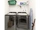 Modern laundry room with front-load washer and dryer at 200 Mission Terrace Dr, Whiteland, IN 46184