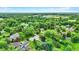 A scenic aerial view of a neighborhood with lush greenery, and well-maintained homes amidst mature trees at 201 Angela Ct, Noblesville, IN 46062