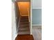 Carpeted stairs with access to multiple rooms at 213 Golf Ct, Greenwood, IN 46143