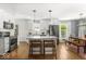 Spacious, updated kitchen with ample counter space and dining area at 2521 Mcleay Dr, Indianapolis, IN 46220