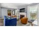 Cozy living room with a fireplace and comfortable seating at 2521 Mcleay Dr, Indianapolis, IN 46220