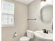 Powder room with modern fixtures and a clean design at 4602 Hayward Way, Westfield, IN 46062