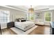 Primary suite featuring a tray ceiling, large windows, and ample space at 4602 Hayward Way, Westfield, IN 46062