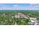 Aerial view showcasing the local community, surrounded by mature trees and clear blue skies at 6045 Dewey Ave, Indianapolis, IN 46219