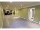 Expansive basement featuring recessed lights, and access to an adjacent bathroom and entertainment area at 7093 Republic Ln, Indianapolis, IN 46259