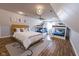 Spacious bedroom with hardwood floors and bunk beds, perfect for a growing Gathering at 7093 Republic Ln, Indianapolis, IN 46259