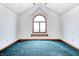 Bedroom boasting a large, arched window providing ample natural light at 7333 State Road 42, Martinsville, IN 46151