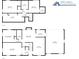 Detailed floor plan showcasing the layout of the home, including room dimensions and spatial relationships at 7633 Janean Dr, Brownsburg, IN 46112