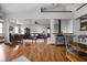 Spacious living room with hardwood floors and an open layout, perfect for entertaining and relaxation at 7990 S County Road 200 E, Pittsboro, IN 46167