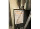 Close-up of the furnace, showing the maintenance schedule of this HVAC appliance at 8123 Summertree Ct, Indianapolis, IN 46256