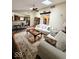 Bright living space with hardwood floors, skylight and open to dining room and kitchen at 8123 Summertree Ct, Indianapolis, IN 46256