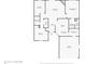 Detailed floor plan showcasing the layout of the home, including room dimensions and placement at 8446 S Paddleboat Ln, Pendleton, IN 46064