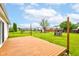 The property includes a wood deck for relaxing, along with a large, fenced backyard at 8684 Captain Dr, Avon, IN 46123