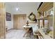 Unique sauna room including a table set for tea and a sleeping area at 8723 Bergeson Dr, Indianapolis, IN 46278