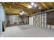 Large unfinished basement with exposed ceiling, ample space for storage or future build-out at 8723 Bergeson Dr, Indianapolis, IN 46278