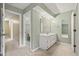 Bathroom featuring a single sink vanity and open access to a toilet and shower at 8934 Pinyon Ct, Indianapolis, IN 46260