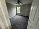 Bedroom with one window and ceiling fan at 8939 Newchurch Blvd, Indianapolis, IN 46231