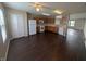 Eat in kitchen with modern appliances and hardwood floors at 901 Westpointe Dr, Shelbyville, IN 46176