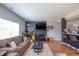 Cozy living room featuring a fireplace, modern decor, and plenty of natural light at 935 Northwich Ave, Westfield, IN 46074