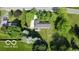 Aerial view of the home with an extra large lot and driveway at 9390 N State Road 39, Lizton, IN 46149