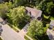 Aerial view of a home showcasing its mature trees, and well-maintained neighborhood at 9705 Valley Springs Blvd, Fishers, IN 46037