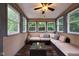 Cozy sunroom featuring neutral furniture, lots of natural light, and views of the outdoors at 9705 Valley Springs Blvd, Fishers, IN 46037