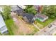 Bird's-eye view of a two-story home featuring meticulous landscaping and a concrete pathway at 1027 Hosbrook St, Indianapolis, IN 46203