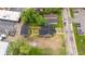 High altitude aerial view of the home's location in the community and nearby surrounding properties at 1027 Hosbrook St, Indianapolis, IN 46203
